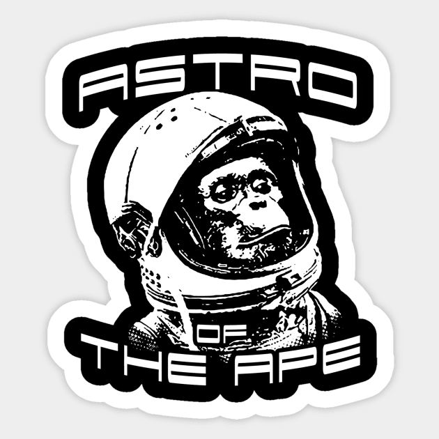 Astro Of The Ape Sticker by eggtee_com